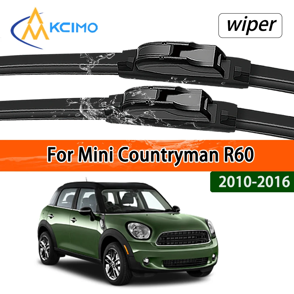 All Season Silent Front Wiper Blades for Mini Countryman R60 2010-2016 2011 Clear Visibility Guarantee Long-Lasting Performance