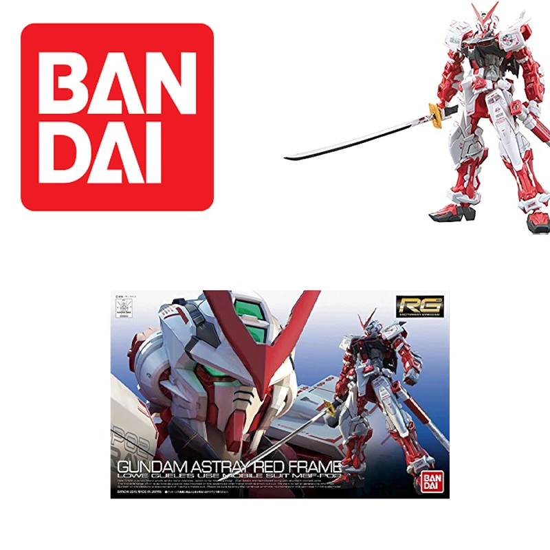 Bandai Gunpla 1/144 RG Gundam Astray Red Frame Assembly Robot Mobile Suit figure model Kit gifts for children