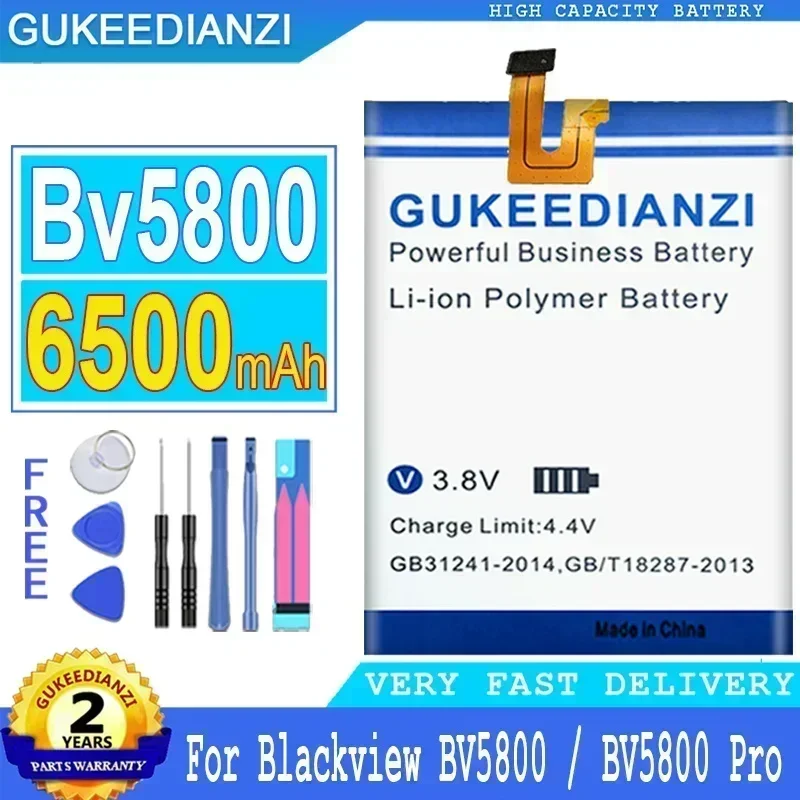 

6500mAh High Capacity Mobile Phone Replacement Battery For Blackview BV5800 Pro + Tools