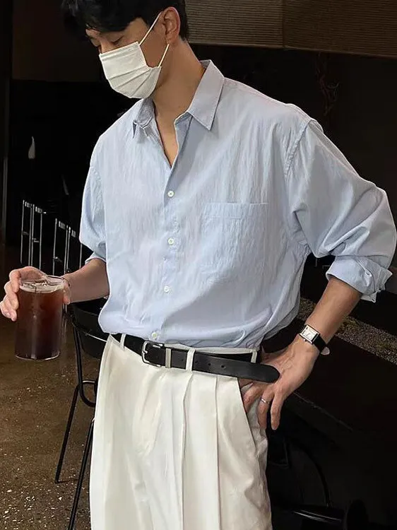 

American Sle Cotton Linen Men's irt Thin Breathable Loose Long Sve Sun Protection Casual Workwear irt Linen Breathable