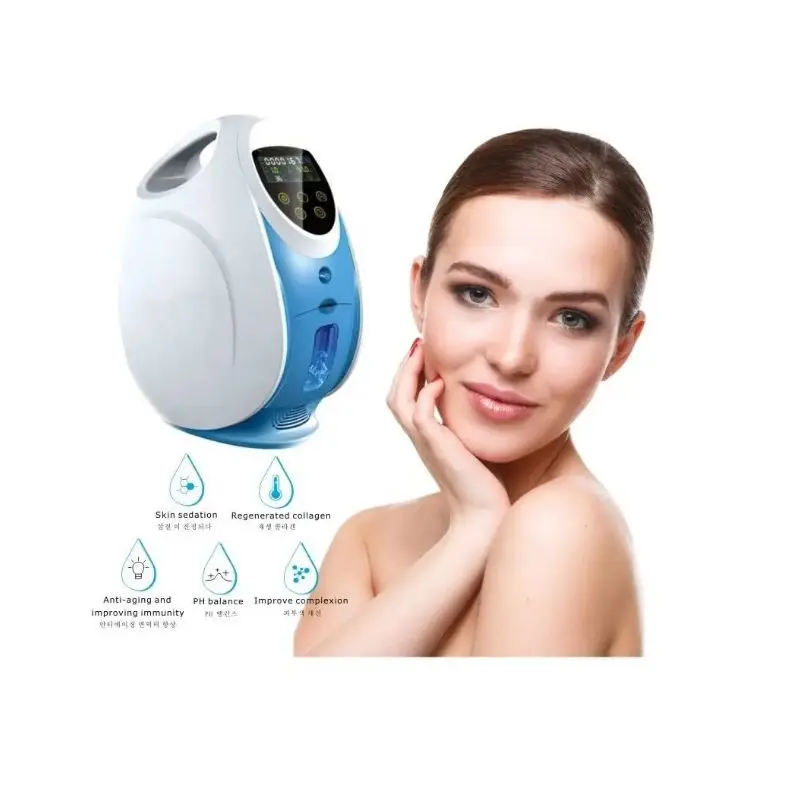 Korea O2toDerm Oxygen Dome Therapy Skin Rejuvenation Facial Machine With Oxygen anion generator