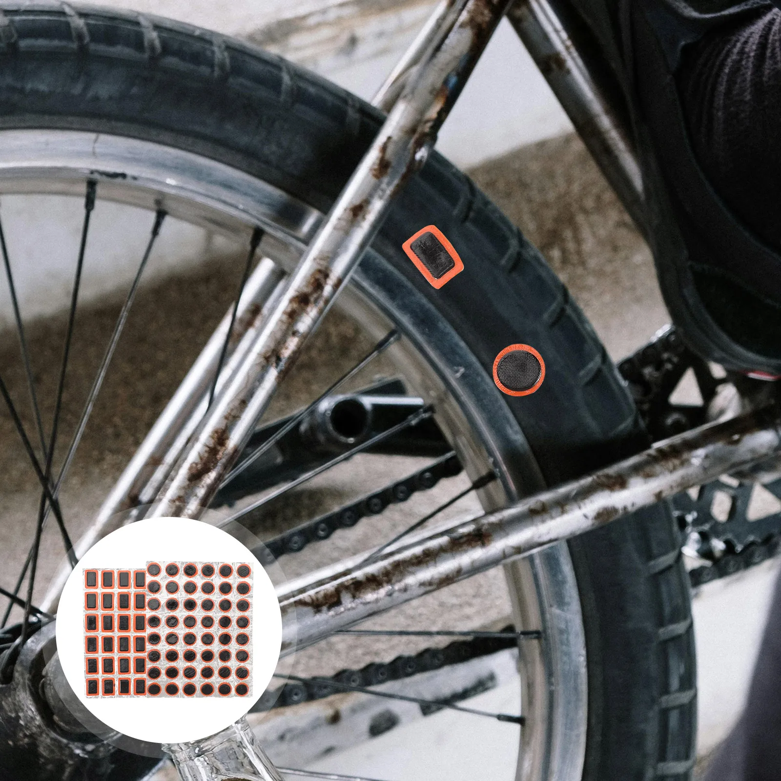 

2pcs Tool for Bicycles Mountain Bike Patch Kit Inner Tube Bicycle Tire Repair Kit Road Bike Tire Repair Tool