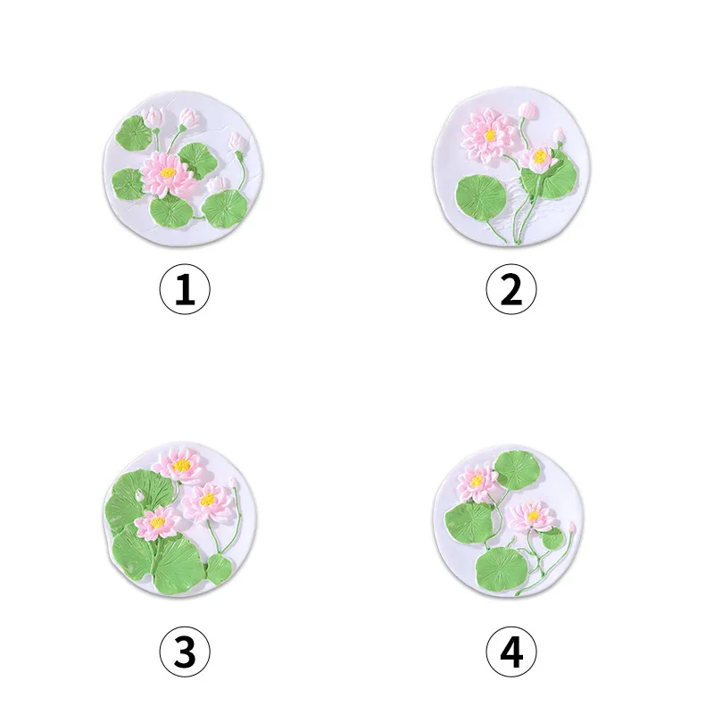 

8Pcs Lifelike Lotus Flower Fridge Magnet Resin Magnetic Decoration for Kitchen Office Refrigerator Locker Whiteboard