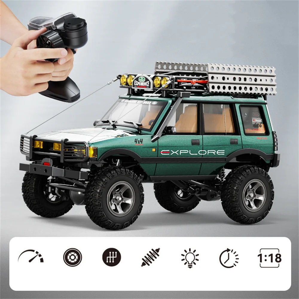 

JXC LR1801 RTR 1/18 2.4G 4WD RC Rock Crawler Off-Road Climbing Truck Mechanical 3-Speed Full Proportional Control Vehicle Models