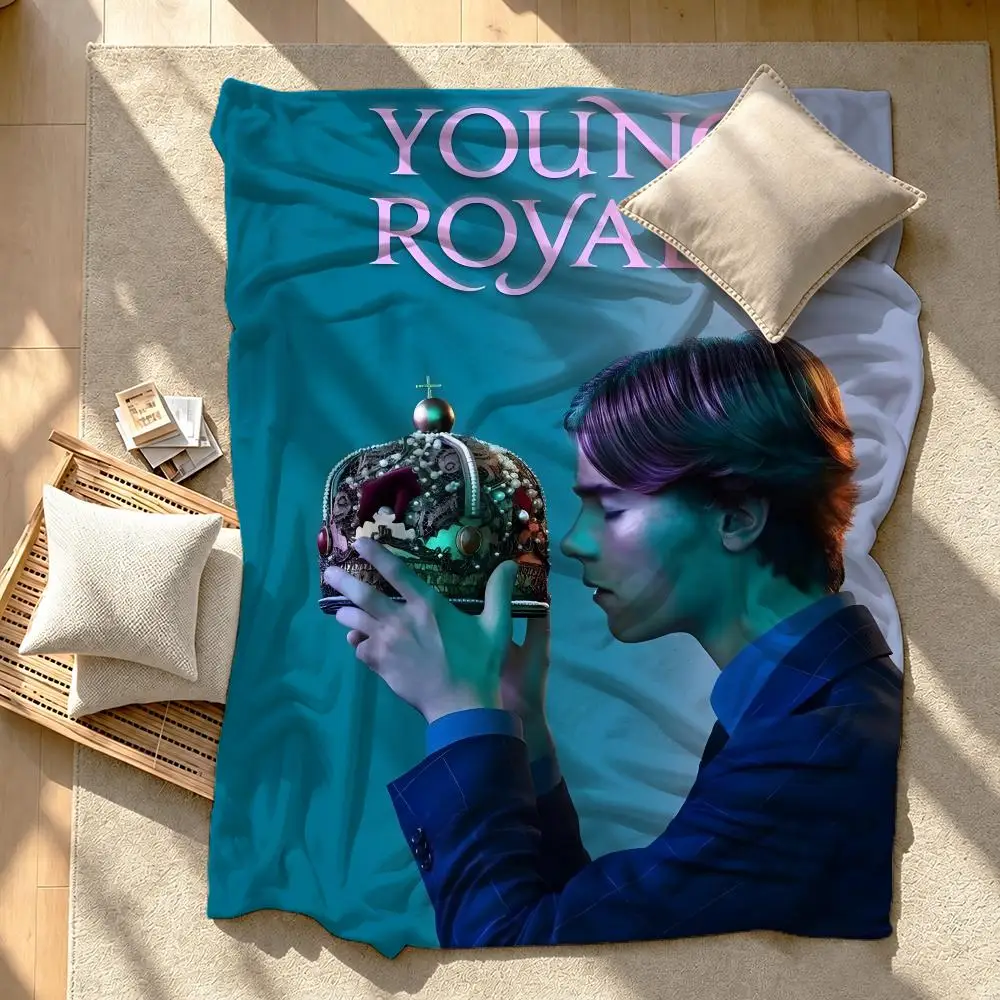 Young Royals Throw Short Plush Throw Blanket Soft Skin-Friendly Multi-Scene Home Office