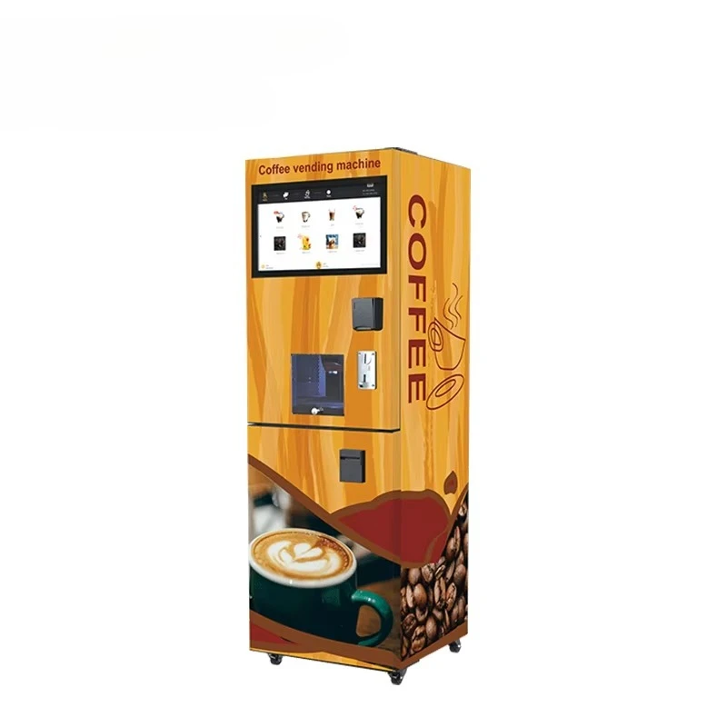Intelligent 21.5-inch Touch Screen Cold Energy Drink Vending Machine Custom Smart Protein Shakes with SDK Function