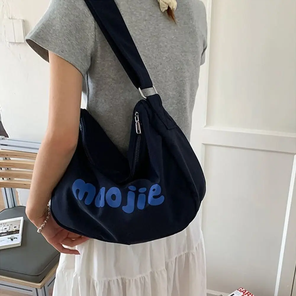

Fashion Simple Women's Tote Bags Letter Canvas Single Shoulder Bags Large Capacity Leisure Commute Bag Commuting
