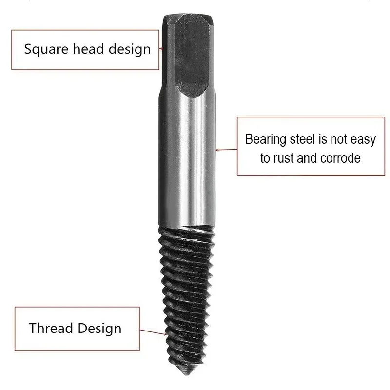 Broken Damaged Bolt Remover Tool 5Pcs Screw Extractor Center Drill Bits Guide Set Speed Screws Out Extractor Drill Bits Tool