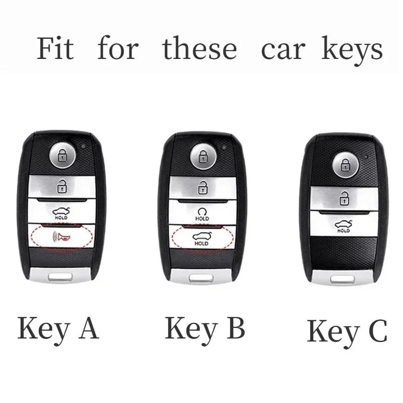 3/4 Buttons Zinc Alloy Car Key Case Cover Shell For KIA RIO 5 Sportage Ceed Cerato K3 K4 K5 Sorento Optima Picanto Soul Forte