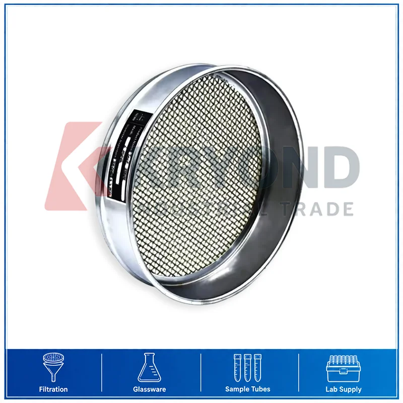 304 Stainless Steel Test Sieve 20cm Diameter Wire Mesh 4 To 10 Mesh Laboratory Equipment Storage Holder Sample Tray Organizer