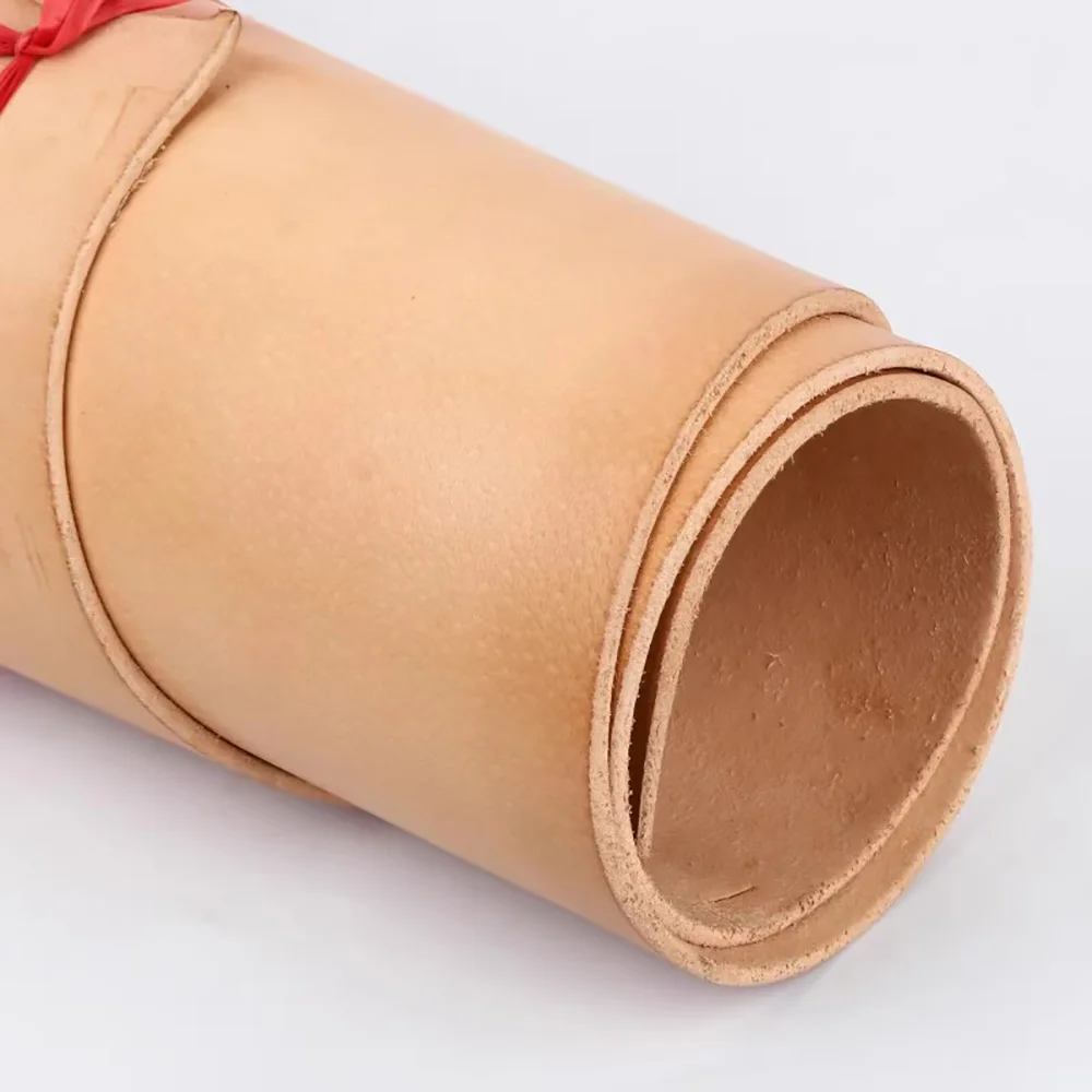 

Утолщенная воловья кожа, кожа растительного дубления, чехол, кожаная подошва для обуви, ремень, кожаный светильник, оригинальный цвет, 4,5 мм