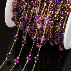 1Meter/Lot Mixed Stainless Steel Beads Chains for Handmade DIY Necklaces Bracelets Anklet Jewelry Making Supplies Accessories