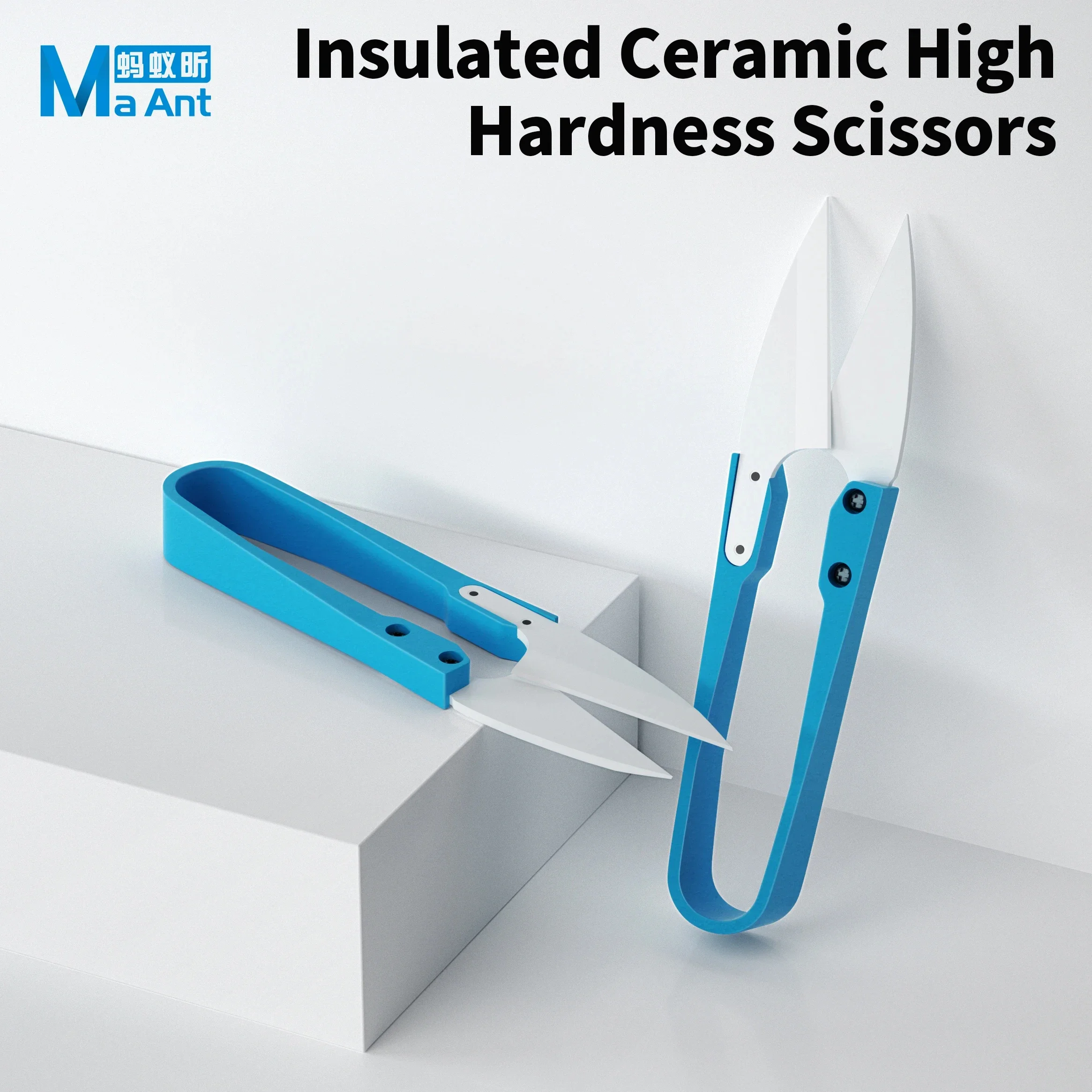 MaAnt Insulated High Hardness Ceramic Scissors Are Suitable for Non-conductive Cutting Scissors Tools for Mobile Phone Repair