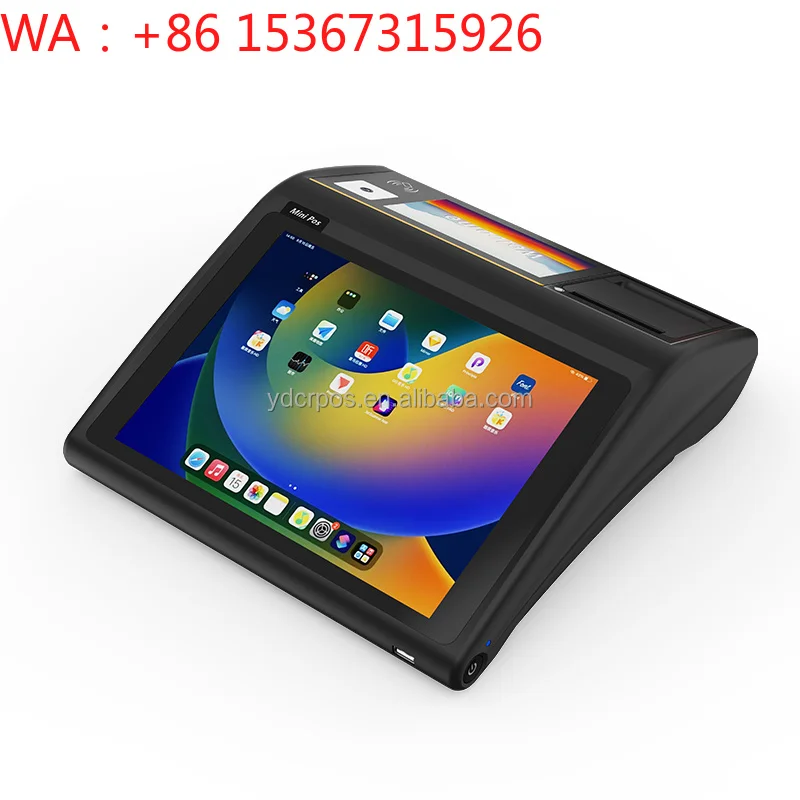 Terminal POS Inteligente Android D3 Mini de Escritorio con Escáner 2D, Impresora y Función NFC para Cafeterías y Tiendas Minoristas
