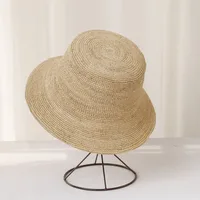 2025 summer sun hat bow 100%Raffia hat Sun visor women's summer panama Straw hats Women's beach hat Summer hat uv blocking hat - Image 6