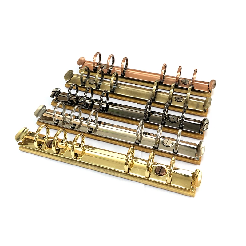 A6 abnehmbare Schnalle Lose blatt Binder Streifen mit Bambus Rückwand 6 Löcher Metallring Binder Clips für Datenbuch Album Notebook – Detail 2