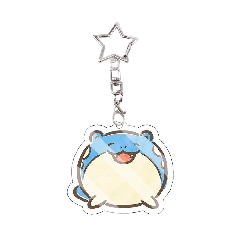 Snorlax Wigglytuff Eevee Acryl-Schlüsselanhänger Kawaii Pachirisu Trendiger Anhänger Taschendekoration Beliebte Modelle Kettenanhänger Geschenk – Detail 8