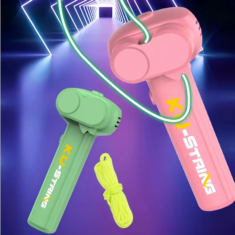 Jouet électroluminescent portable de noël, lanceur de corde lumineuse, émettant de la lumière, anti-Stress, cadeau de fête pour enfants