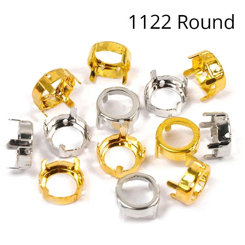 

Ms.Betti 1122 Rivoli Stones High Quality Copper Claw Base Settings Accessories Findings For Weddind Dress Sewing Arts