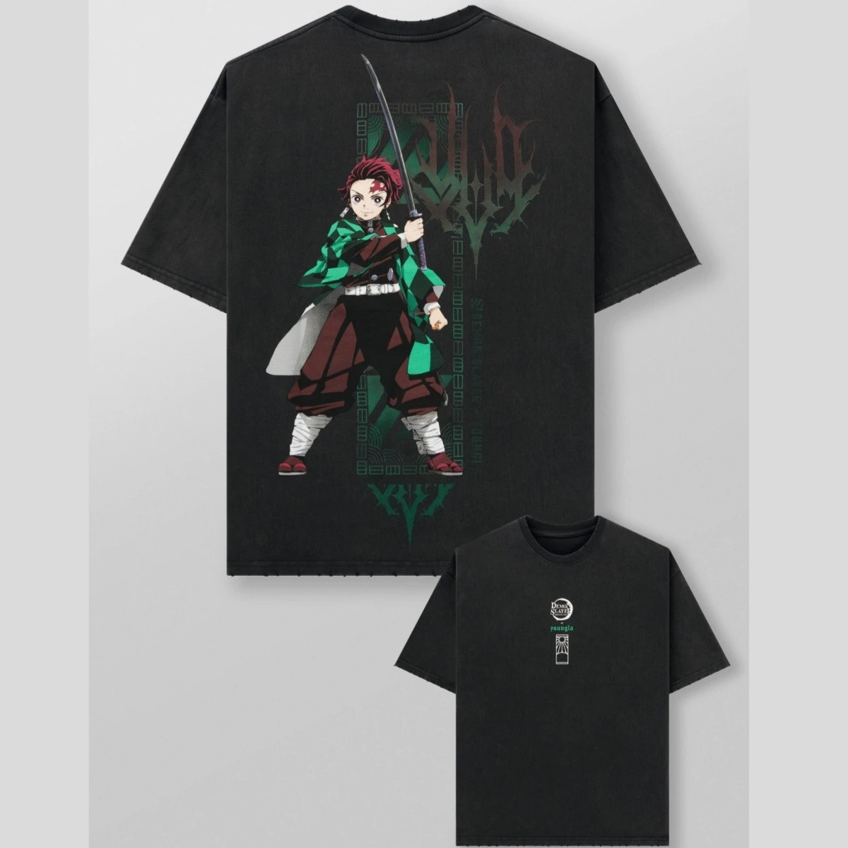 Y2k Bandai Demon Slayer_ Kimetsu No Yaiba - Camisetas con personajes que pueden ser usadas tanto por hombres como por mujeres, camisetas para adultos y niños