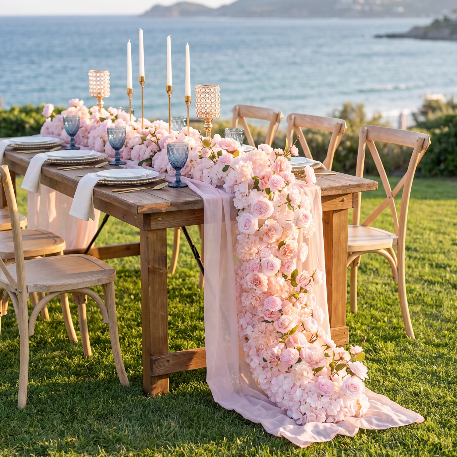 uflower-2m-luxury-artificial-hydrangea-flower-row-runner-pink-wedding-floral-arrangement-for-party-stage-table-centerpiece-decor