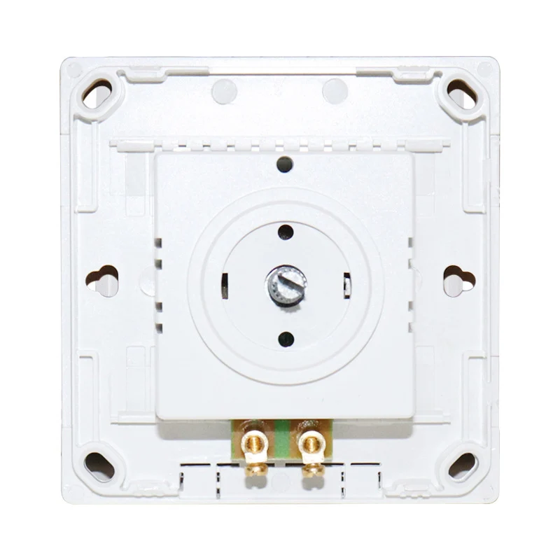 1pc 86 White AC220V 10A Plastic Ceiling Fan Solid Controller Wall Switch Is Suitable For Adjusting The Speed Of