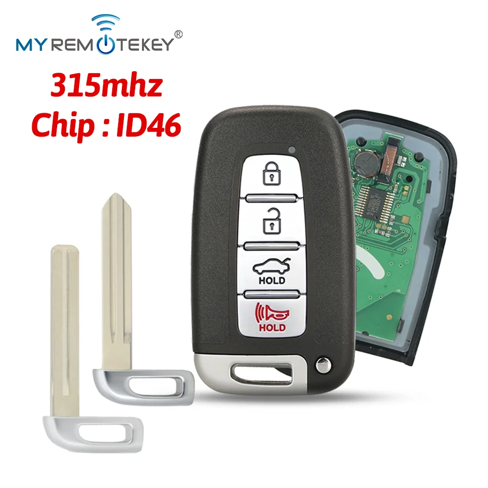 

REMTEKEY Smart key 4button 315Mhz for 2009-2015 Hyundai Azera Sonata Elantra Kia Borrego Forte Optima Rio Sorento FCC SY5HMFNA04