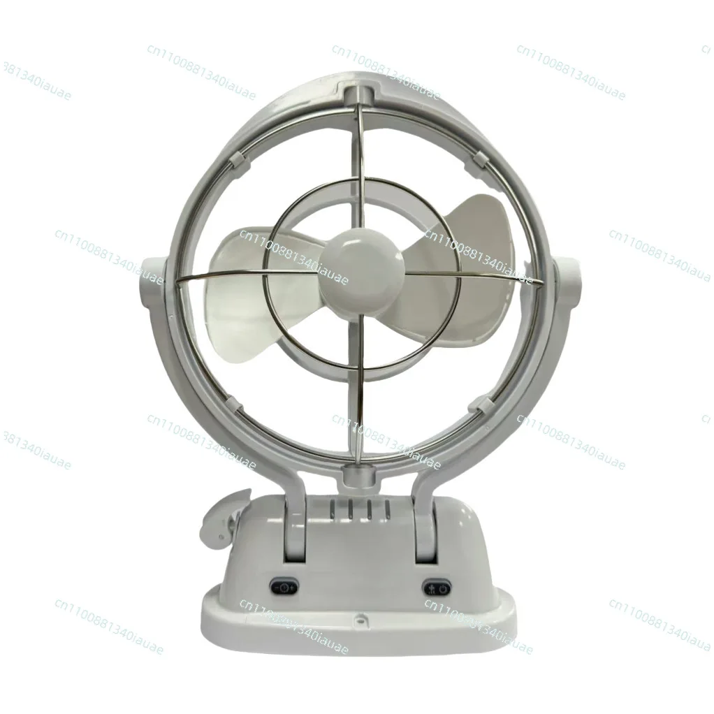

[Special for RV] Black and White Two-color 12V/24V Three-speed Variable Speed Remote Control Small Fan
