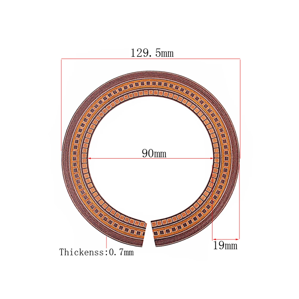 

Sound Bamboo Easy Apply Rosette Inlay Remove Electric Guitar Guitar Decals Abalone Sound Hole Decal Rosette Decal Bass