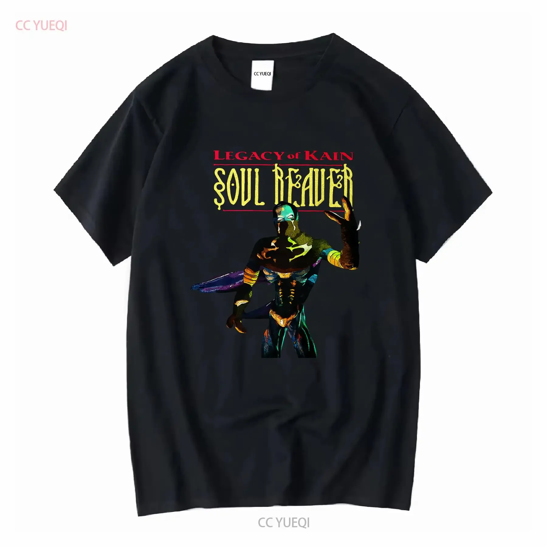 Legacy of Kain Soul Reaver V1 Classic Video Game Horror T Shirt Retro Gamer Gaming long or short sleeves vintage Washed