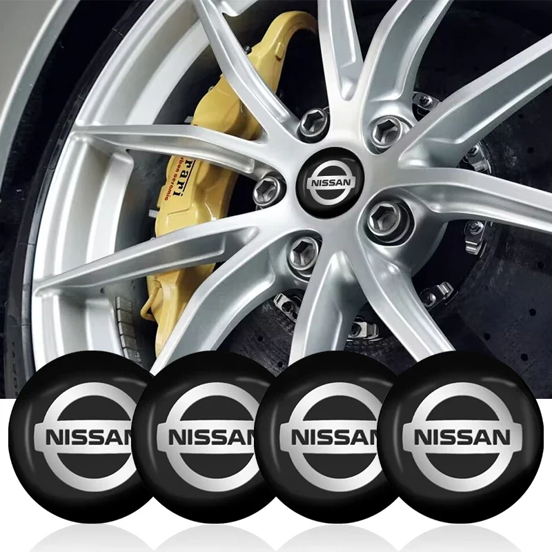 4pcs 56mm Car Wheel Center Hub Cap Rim Cover Emblem Stickers For Nissan Nismo Tiida Teana Skyline Juke X-trail Almera Qashqai