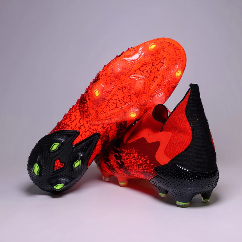 

Pro Classic Lace-up Soccer Shoes(Chuteira Campo/Society) - Men's TF/FG Football Shoes, Non-Slip Turf Training Sneakers 39-45