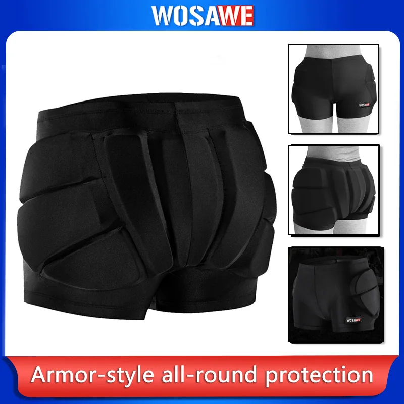 WOSAWE Kids Padded Shorts Hip Tailbone Protector 3D Protective Gear for Roller Skating Skateboarding