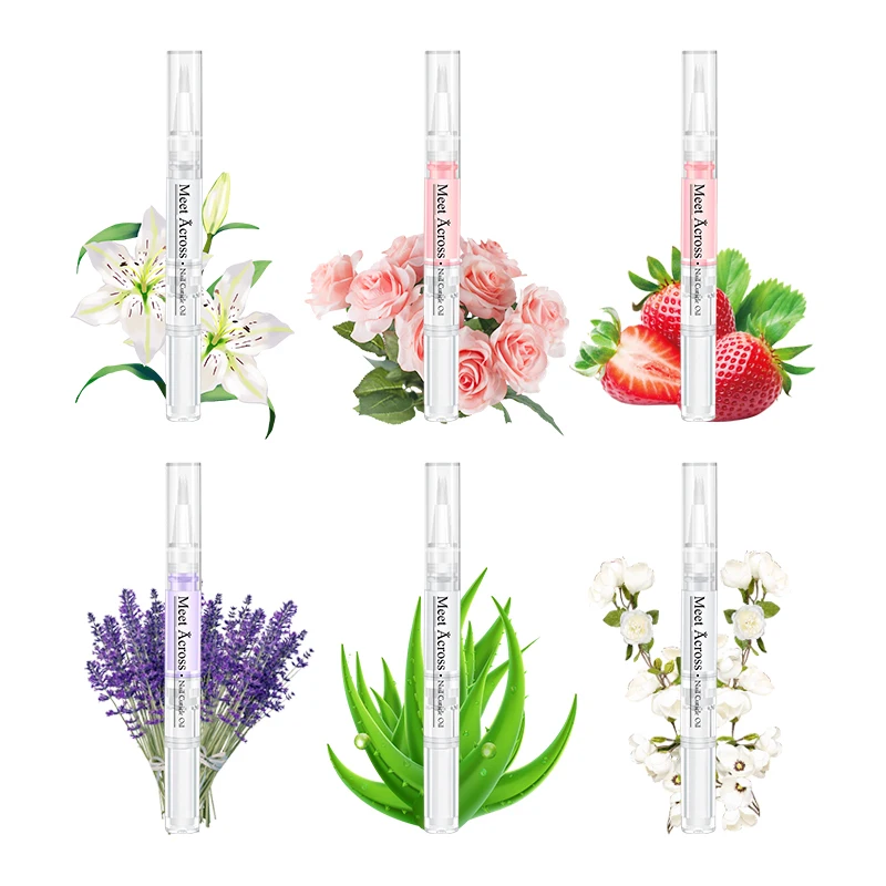 MEET ACROSS Nail Cuticle Oil Revitalizer Nutrition Nail Tool For Manicure Care Nail Treatment Soften Pen Tool Cuticle Oil Pen