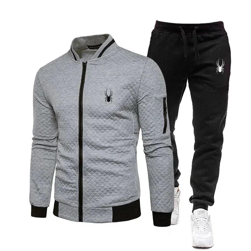 2024 Spring/Summer Golf Men\'s Wear Set Brand Fashion Zipper Jacket+Pants Two Piece Set Men\'s Casual Jogging Sports Wear Set