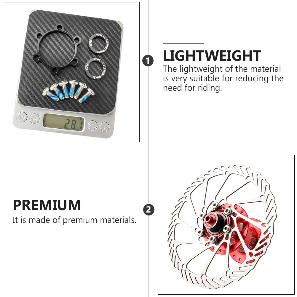 9 قطع من فواصل الدراجات الهوائية لمجموعة تحويل فواصل الدراجة الجبلية وخفيفة الوزن ومتينة #3