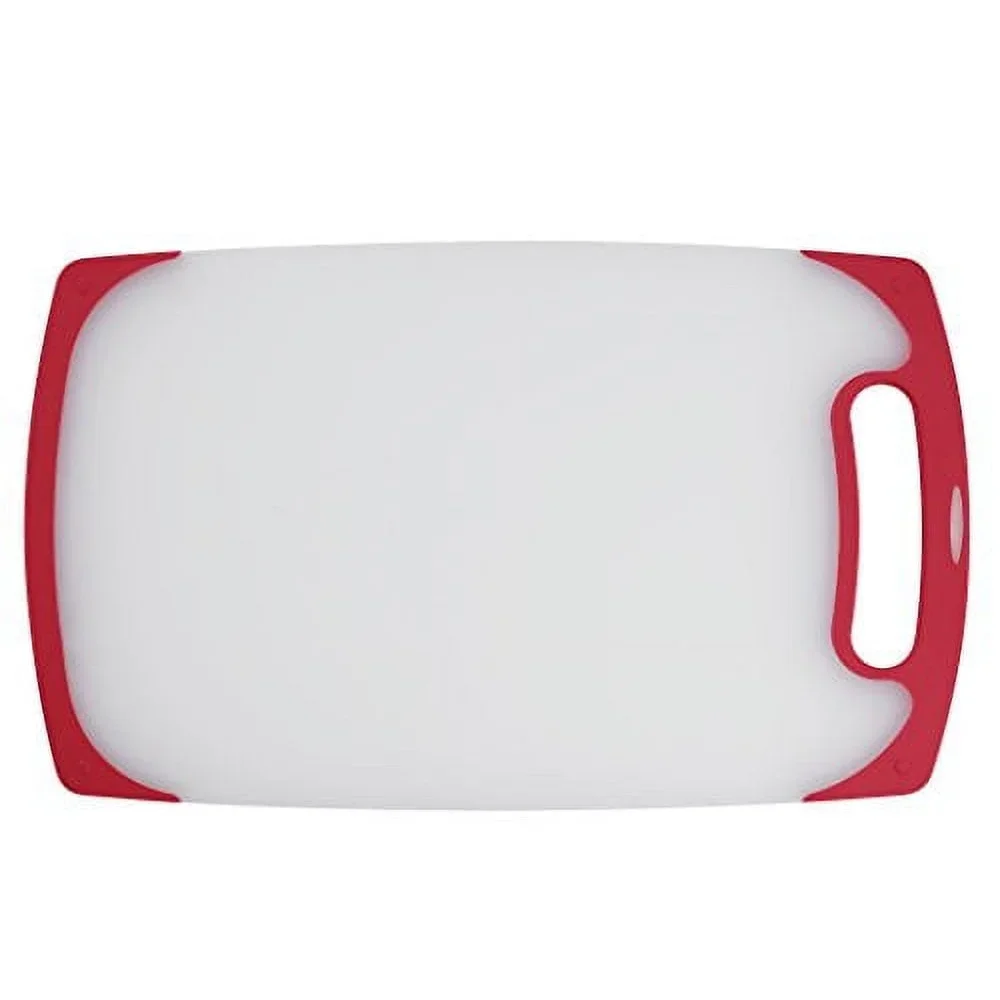 15 Inch Semi Transparent Cutting Board with Non Slip Silicone Grips Ideal Meat Fruits Vegetables Counter Protection Heavy Duty