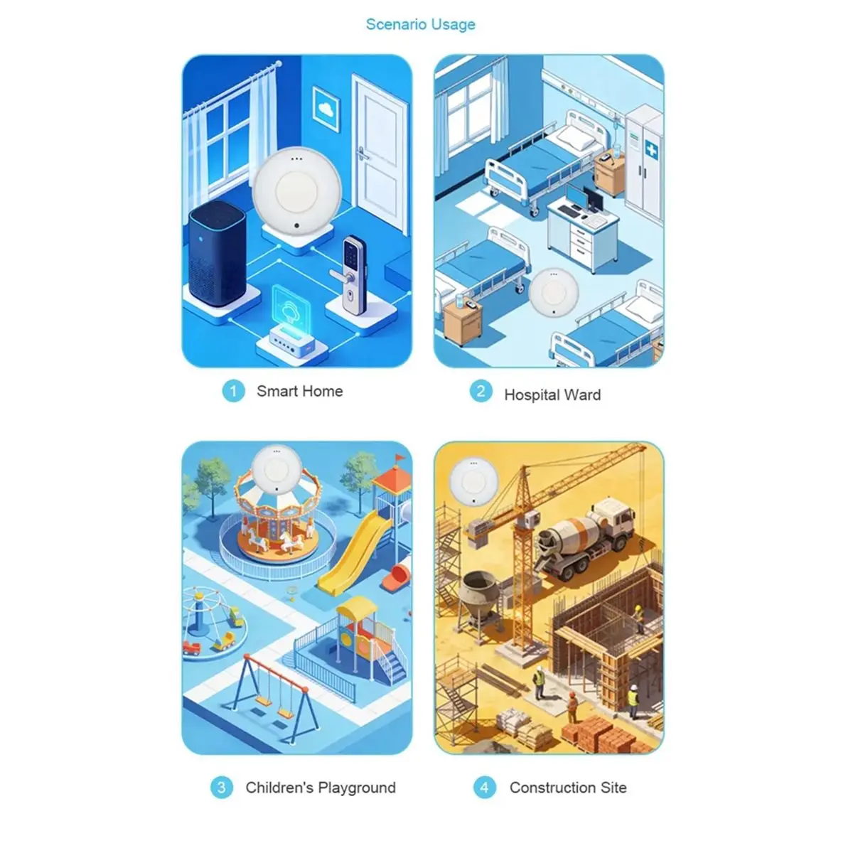 A32I BLE 6.2 Bluetooth Beacon Tag with Accelerometer and Buzzer NRF54L Wireless Module Indoor Positioning IBeacon Eddystone