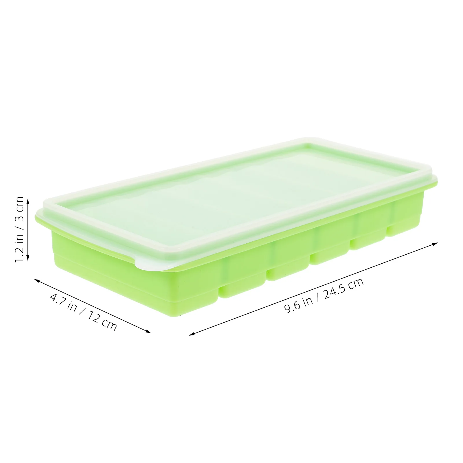 

1pc Silicone Cube Tray 6 Slots Food Grade Ice Mold Lid Leak Proof Ice Maker For Home Party Bar Kitchen Barware Cyanblue