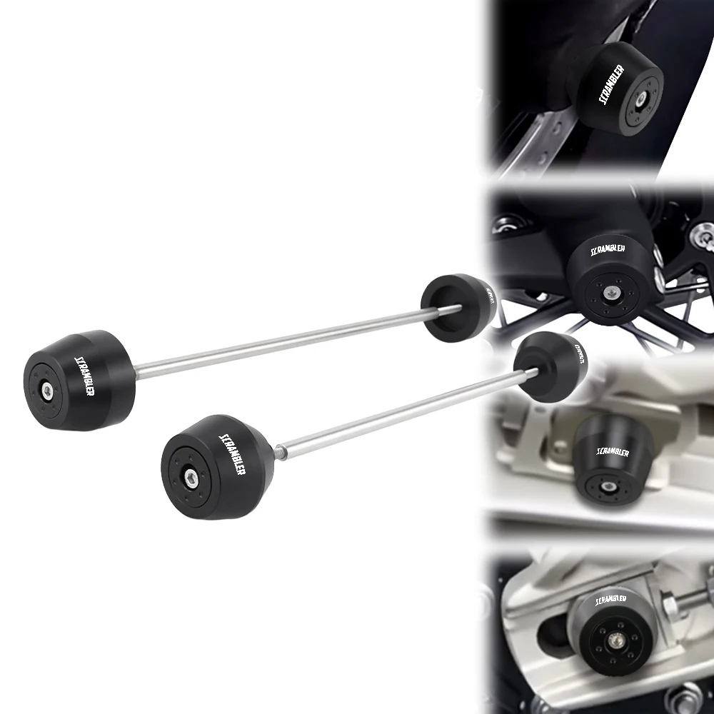 Motorrad Vorder- oder Hinterrad-Achsgabel-Sturzprotektoren STREET TRIPLE SCRAMBLER 1200 XC/XE/X Speed Twin DAYTONA 675 Für Triumph