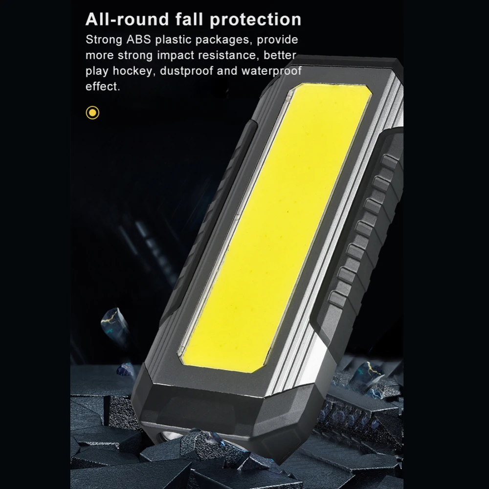 USB-Aufladbare Campinglampe COB-Arbeitsleuchte, Auto-Reparatur- und Wartungstaschenlampe mit Magnet 4000mAh Laterne – Detail 5