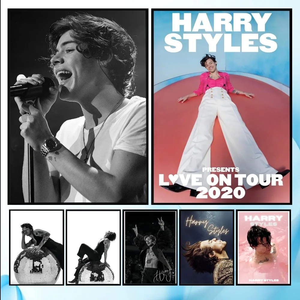 

Hot H-Harry Singer S-Styles Poster HD art sticky wall waterproof home living room bedroom bar aesthetic decoration