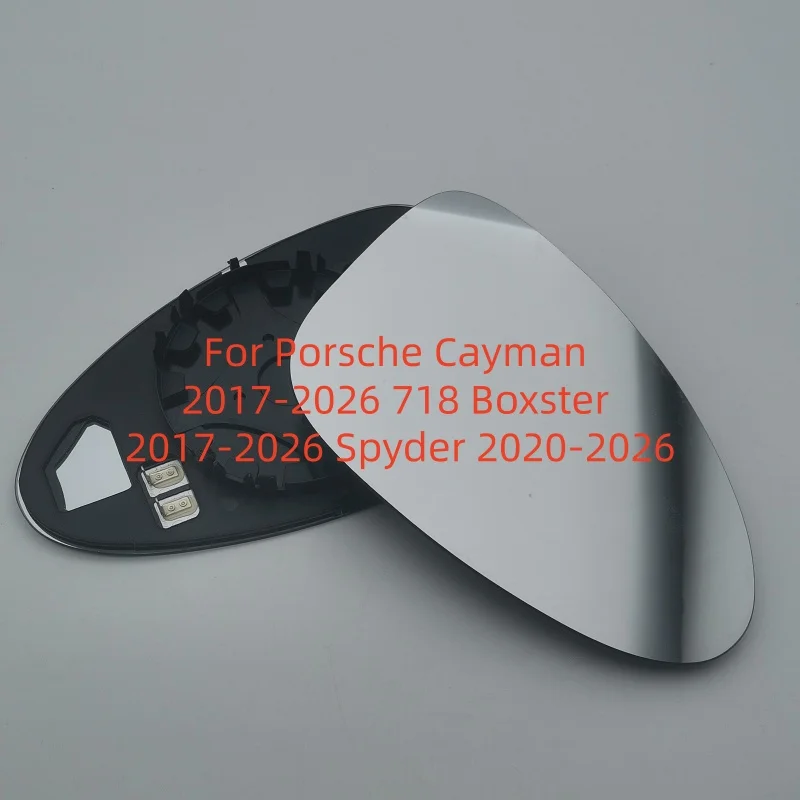 For Porsche Cayman 2017-2026 718 Boxster 2017-2026 Spyder 2020-2026 Side View Mirror 982857522 982857521 Car Heated Mirror Glass