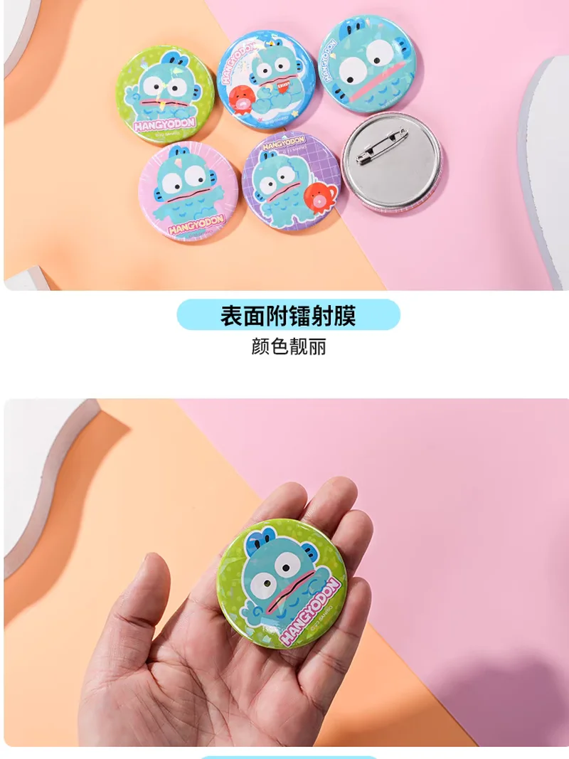 Insigne de poisson Sanurgente Hangmongolia en-ly, prix Studrnts Kawaii, insigne de poitrine, cadeaux de papeterie, 10 pièces par boîte