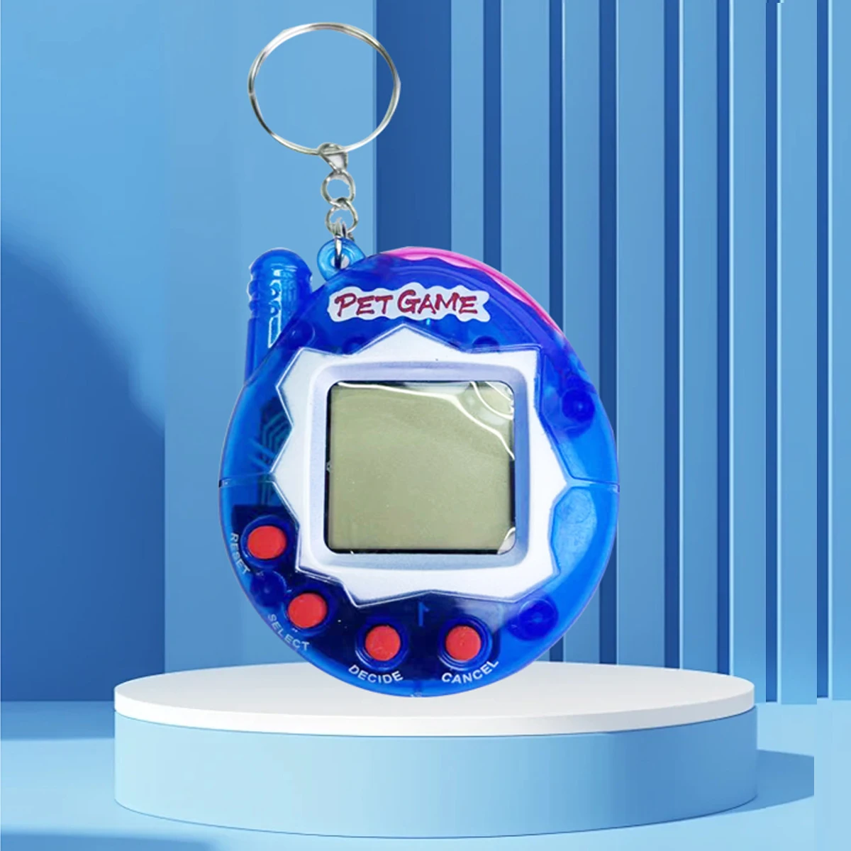 2 Packs Random Color Children Kid Virtual Pet Handheld Training Game Electronic Mini Pet Machine