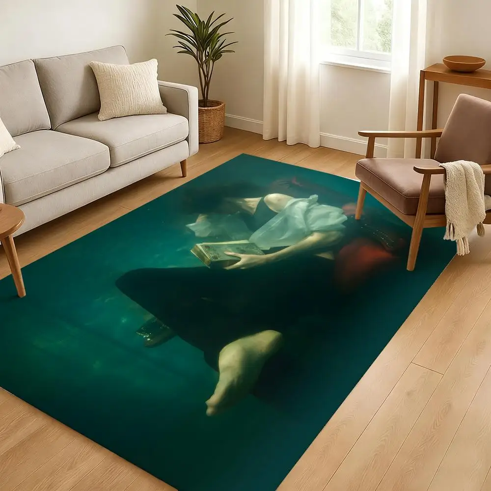 Ireland singer H-Hozier Floor Mat Soft Thickened Absorbent Non-Slip Bedroom Living Room Door Mat Home Decor Flannel Rugs