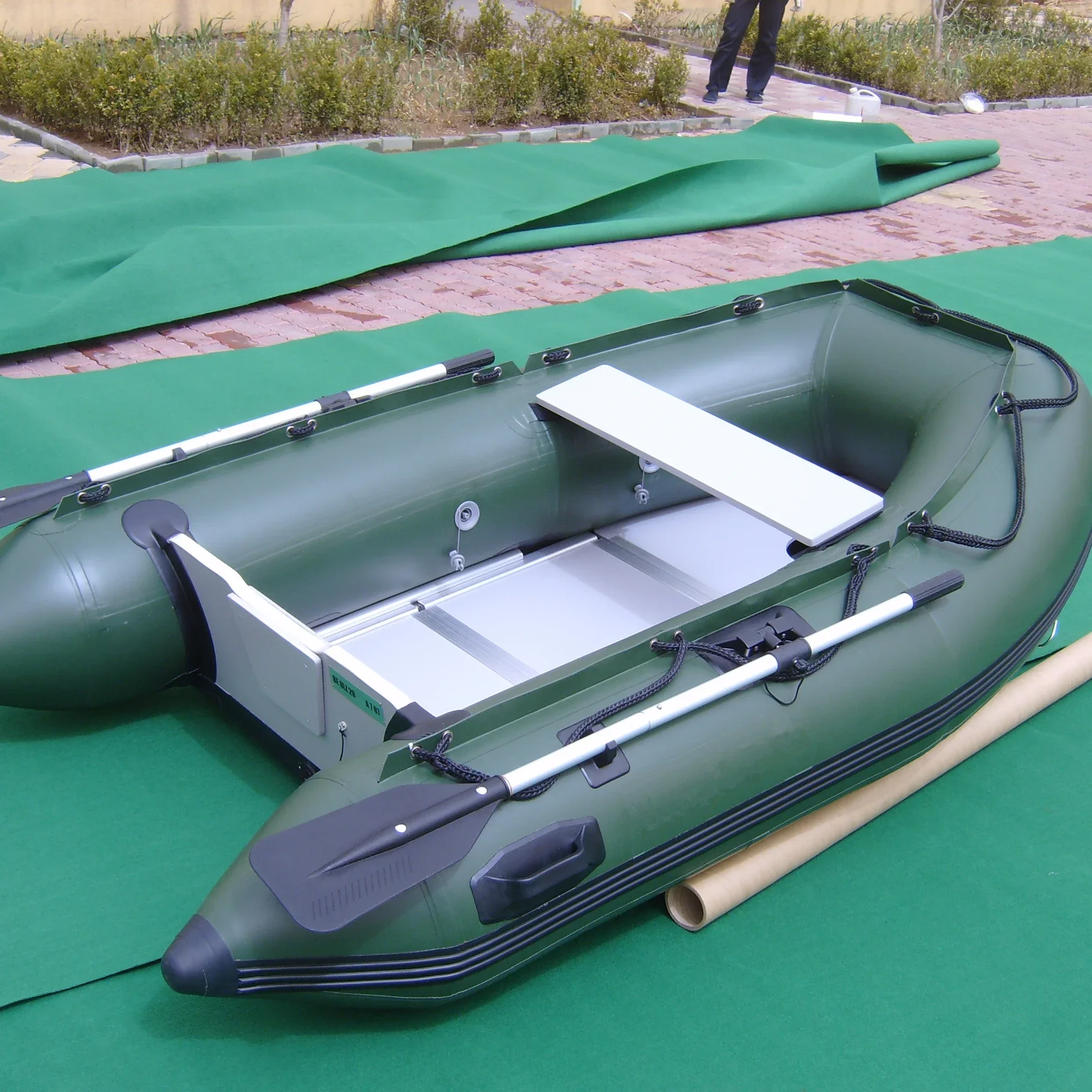 CE 230mm Hypalon pvc Rigid Inflatable Folding rib boat for fishing