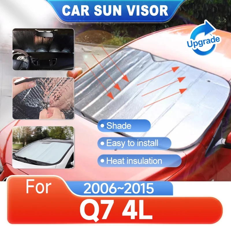 

Car Full Coverage Sunshade For Audi Q7 4L 2006~2015 2014 2013 Anti UV Rear Side Car Windshield Sunshade Window Visor Accessories