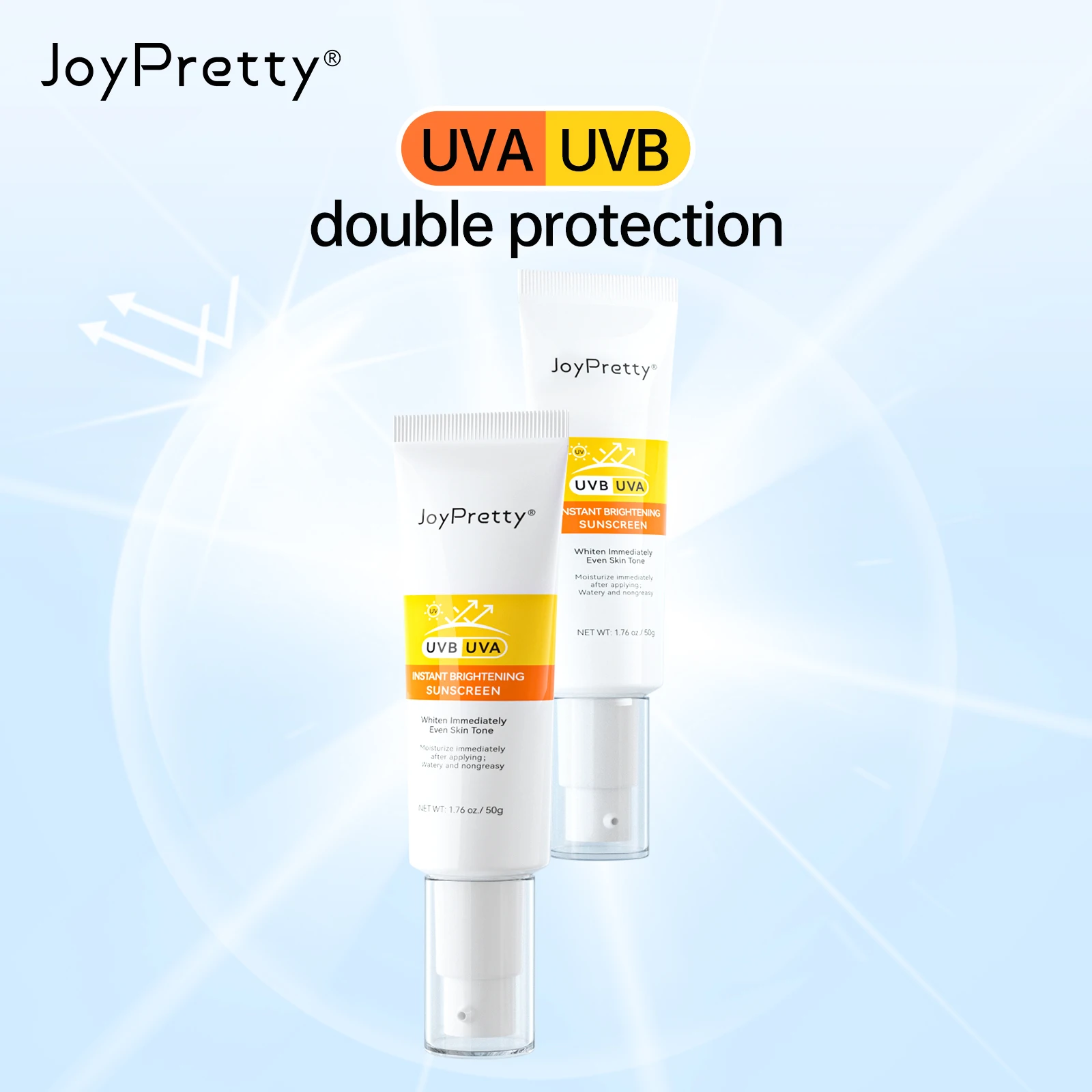 

JoyPretty Sunscreen Cream Protector Facial Sun Lotion Body Cream Bleaching Creams Facial Moisturizer Face Cream Skin Care SPF50