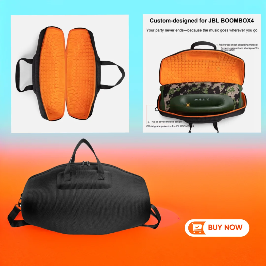 

Shockproof Hard EVA Carrying Case For JBL BOOMBOX 4 Speaker, Portable Carrying Cover Box with Handle for Outdoor Indoor